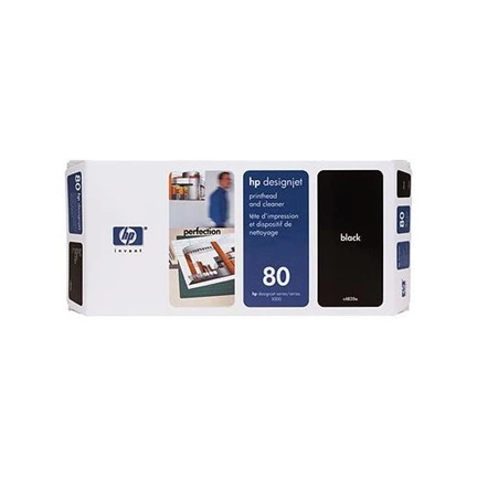 Patron HP No80 nyomtatófej és tisztító Black (C4820A)