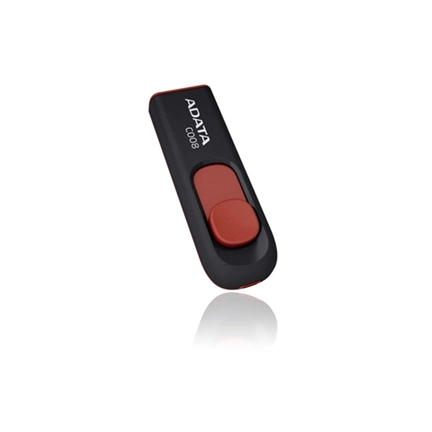 Pendrive 64GB Adata Classic C008 Fekete+Piros USB2.0