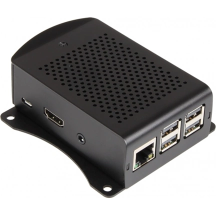 RASPBERRY Pi 3B/3B+ Case Alu Black VESA 75