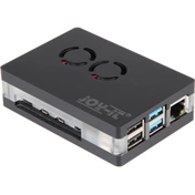 RASPBERRY Pi 4B Body Black Magnetic Built-In Dual Fan