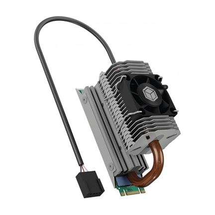 Raidsonic IcyBox SSD M.2 Hűtőborda ventilátorral IB-M2HSF-705