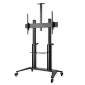 Roline görgős állvány ultranagy (70" - 120") kijelzőhöz, 140 kg teherbírás, fekete
