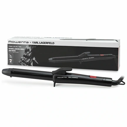 Rowenta CF321LF0 Karl Lagerfeld hajsütővas 25 mm fekete-piros