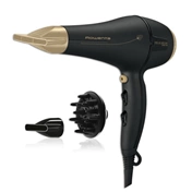 Rowenta CV7846F0 Signature Pro AC hajszárító 3 tartozékkal fekete-arany 2200 W