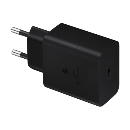 SAMSUNG 45W-os hálózati adapter + USB-C/C 1,8m 5A kábel - fekete