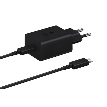 SAMSUNG 45W-os hálózati adapter + USB-C/C 1,8m 5A kábel - fekete