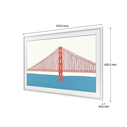 SAMSUNG VG-SCFA50WTBXC 50" The Frame TV keret modern fehér