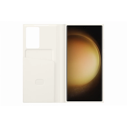 SAMSUNG Galaxy S23 Ultra Smart View Wallet tok - krém