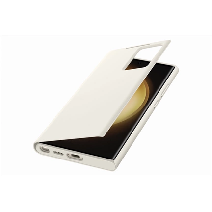 SAMSUNG Galaxy S23 Ultra Smart View Wallet tok - krém