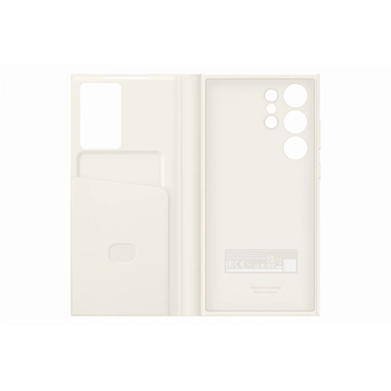 SAMSUNG Galaxy S23 Ultra Smart View Wallet tok - krém