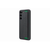 SAMSUNG Galaxy S23+ szilikontok szíjjal - fekete
