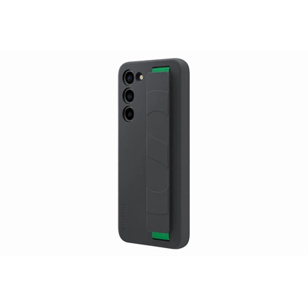 SAMSUNG Galaxy S23+ szilikontok szíjjal - fekete