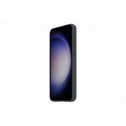 SAMSUNG Galaxy S23+ szilikontok szíjjal - fekete