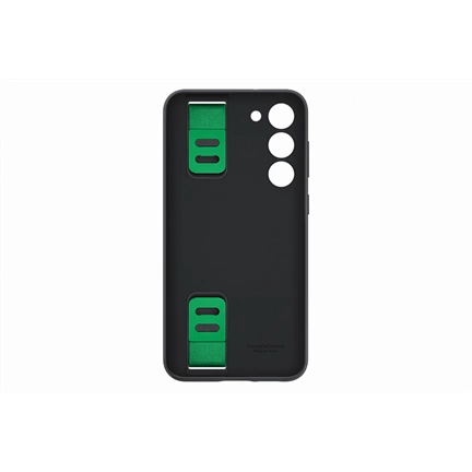 SAMSUNG Galaxy S23+ szilikontok szíjjal - fekete