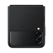 SAMSUNG Galaxy Z Flip3 bőrtok - fekete