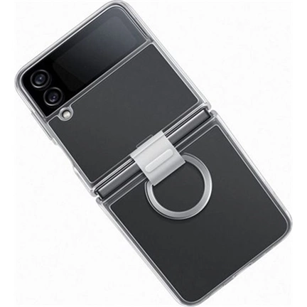 SAMSUNG Galaxy Z Flip4 átlátszó tok gyűrűvel