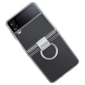 SAMSUNG Galaxy Z Flip4 átlátszó tok gyűrűvel