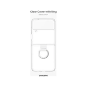 SAMSUNG Galaxy Z Flip4 átlátszó tok gyűrűvel