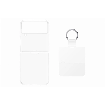 SAMSUNG Galaxy Z Flip4 átlátszó tok gyűrűvel