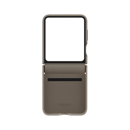 SAMSUNG Galaxy Z Flip5 hajlítható ökobőr tok - szü