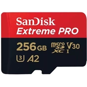 SDSQXCD-256G-GN6MA SANDISK Extreme Pro microSDXC 200/140MB/s A2 C10 V30 UHS-I U3 256GB + adapter (214505)