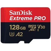 SDSQXCD-128G-GN6MA SANDISK Extreme Pro microSDXC 200/90MB/s A2 C10 V30 UHS-I U3 128GB + adapter (214504)