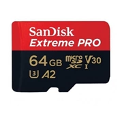 SANDISK Extreme Pro microSDXC 200/90MB/s A2 C10 V30 UHS-I U3 64GB (214503)