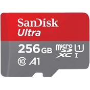 SANDISK Ultra MicroSDXC CL10 A1 120MB/s 256GB + Android app + adapter (186507)