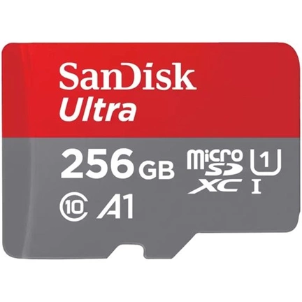 SANDISK Ultra MicroSDXC CL10 A1 120MB/s 256GB + Android app + adapter (186507)