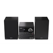 SHARP XL-B512(BK) Bluetooth mikrohifi rendszer fekete fa hangszórókkal