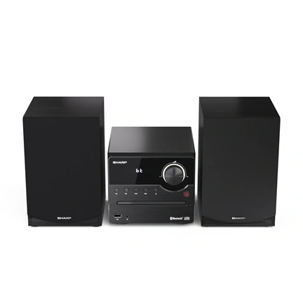 SHARP XL-B512(BK) Bluetooth mikrohifi rendszer fekete fa hangszórókkal