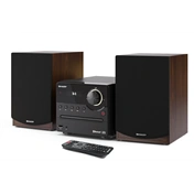 SHARP XL-B512BR Bluetooth mikrohifi rendszer barna fa hangszórókkal