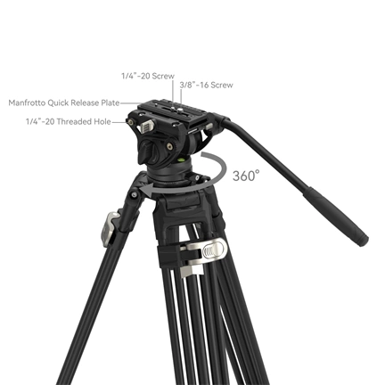 SMALLRIG FreeBlazer Heavy-Duty Aluminum Alloy Tripod Kit AD-80 4163