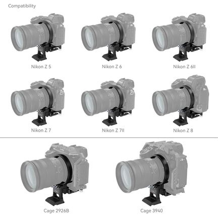 SMALLRIG Horizontal-to-Vertical Mount Plate Kit for Nikon Specific Z Series Cameras 4306