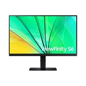 Samsung 24" ViewFinity S6 S60D monitor - QHD, 100Hz, állítható magasságú, forgatható, elfordítható, dönthető állvány