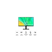 Samsung 24" ViewFinity S6 S60D monitor - QHD, 100Hz, állítható magasságú, forgatható, elfordítható, dönthető állvány