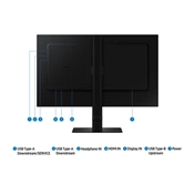 Samsung 24" ViewFinity S6 S60D monitor - QHD, 100Hz, állítható magasságú, forgatható, elfordítható, dönthető állvány