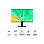 Samsung 27" ViewFinity S6 S60D monitor - QHD, 100Hz, állítható magasságú, forgatható, elfordítható, dönthető állvány