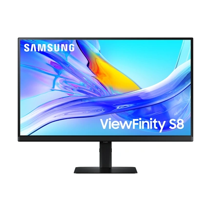Samsung 27" ViewFinity S8 S80UD monitor - UHD, HDR10, USB-C, állítható magasságú, forgatható, elfordítható, dönthető