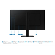 Samsung 27" ViewFinity S8 S80UD monitor - UHD, HDR10, USB-C, állítható magasságú, forgatható, elfordítható, dönthető
