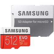 Samsung 512GB SD micro EVO Plus (SDXC Class10) (MB-MC512GA/EU) memória kártya adapterrel