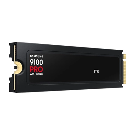 Samsung 9100 Pro SSD hűtőbordával PCIe 5.0 NVMe M.2 14700/13300MB/s 1TB