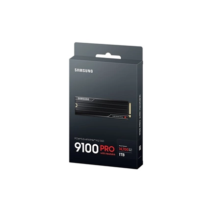 Samsung 9100 Pro SSD hűtőbordával PCIe 5.0 NVMe M.2 14700/13300MB/s 1TB