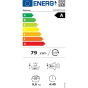 Samsung DV90DB7845GEU4 szárítógép A energiahatékonysági besorolással 9 kg