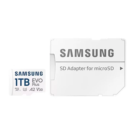 Samsung EVO Plus memóriakártya microSDXC, UHS-I, U3, V30, A2, 160MB/s, 1TB