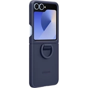 Samsung Galaxy Z Flip6 szilikontok gyűrűvel - tengerészkék