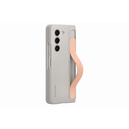 Samsung Galaxy Z Fold5 álló tok szíjjal - homokszí