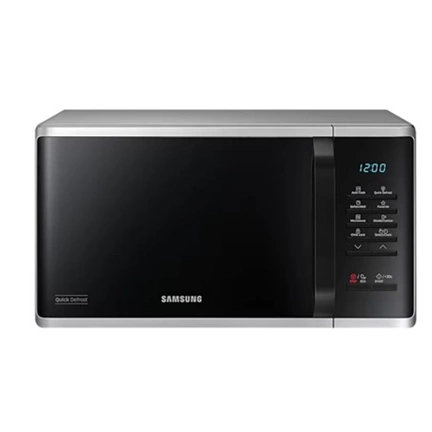 Samsung MS23K3513AS/EO szabadonálló solo mikrohullámú sütő gyors kiolvasztás funkcióval 23 L – ezüst