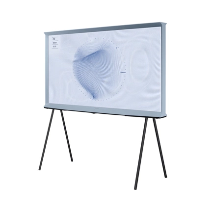 Samsung 43" The Serif QLED 4K LS01B Smart TV 360 fokos kialakítással - Pamut kék