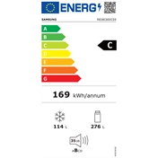 Samsung RB38C600CS9/EF alulfagyasztós hűtőszekrény SmartThings AI energia funkcióval 390 L, inox